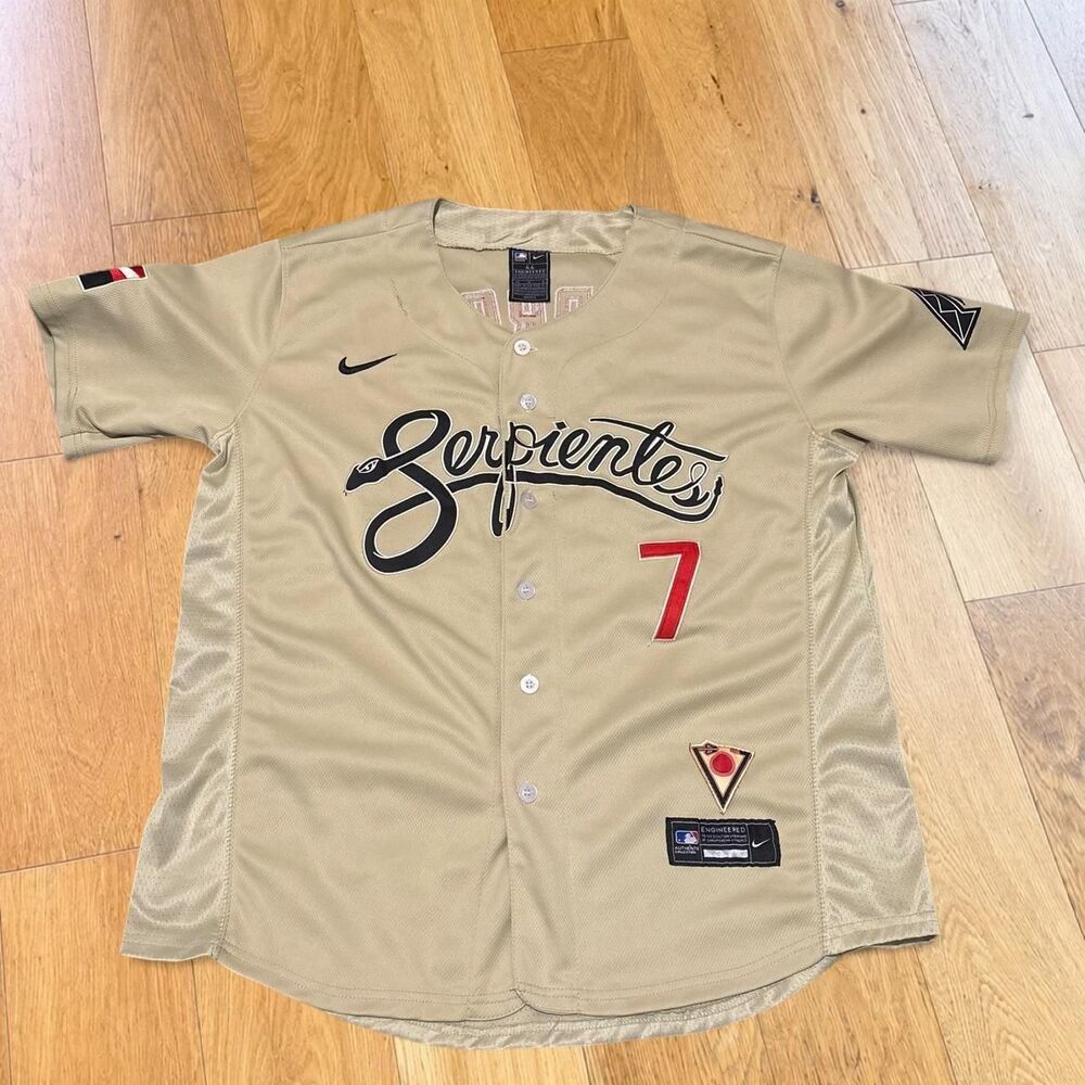 Nike Authentic Collection Corbin Carroll Diamondbacks City Connect Jersey Men 44